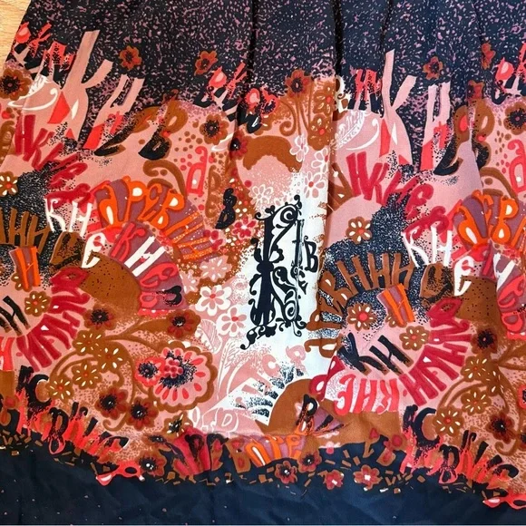 5/$25 -  VINTAGE Unique Floral Patterned Dress - Picture 2 of 6